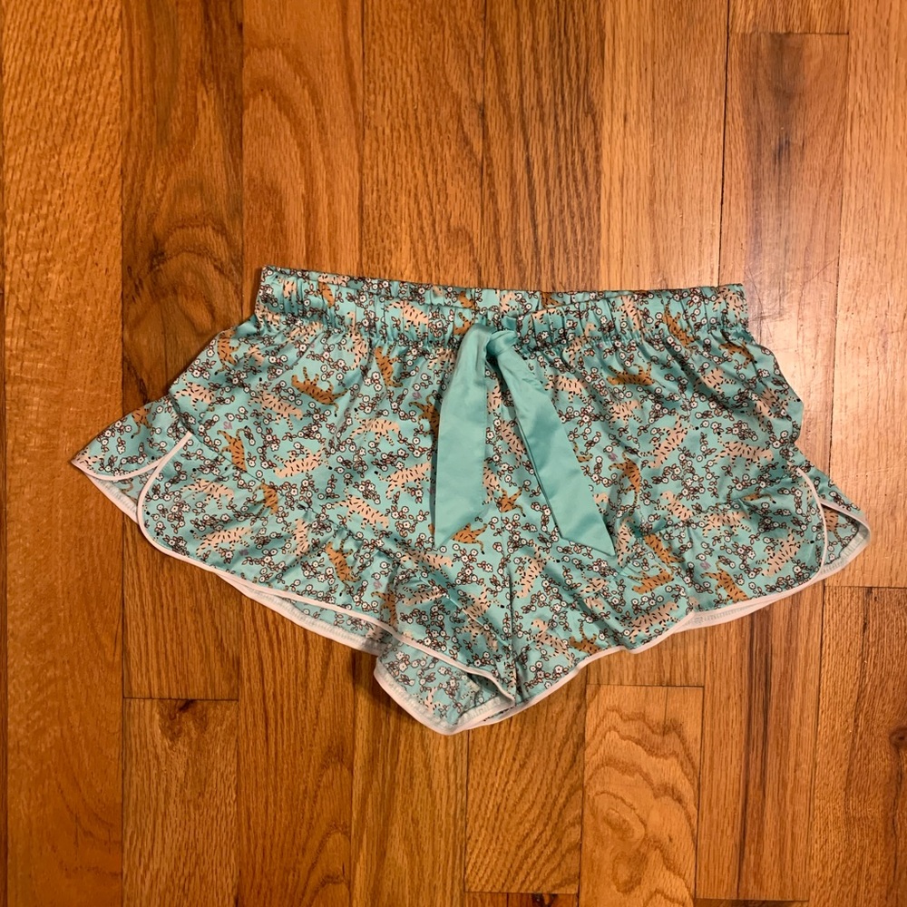 Victoria’s Secret blue tiger print shorts